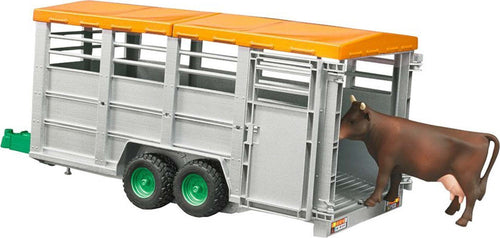 Rimorchio-per-Bestiame-con-una-Mucca-1:16-Bruder