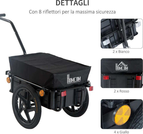 Rimorchio-per-Bicicletta-Porta-Oggetti-in-Acciaio-144×59×80cm-TF6B71-005TF6
