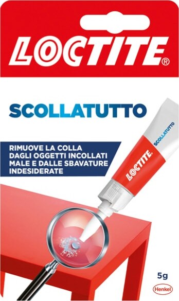 Rimuovi Colla Scollatutto - 5 gr - trasparente - Loctite Cancelleria e prodotti per ufficio/Archivio ufficio e accessori per scrivania/Nastri colle elastici e graffette/Adesivi e colle/Super colla Eurocartuccia - Pavullo, Commerciovirtuoso.it