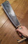 Manaresso con lama in acciaio forgiato e temprato, manico in cuoio da 32 cm