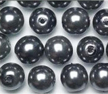 Rinascimento-grigio-scuro-perline-di-vetro-4-mm-345PK