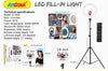 RING-ANELLO-LED-LUMINOSO-CON-STAFFA-E-TELECOMANDO-PER-SMARTPHONE-FOTO-SET