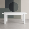 Tavolo Gliese con gambe e piano in MDF, design moderno, per arredo interno 137/185 x 90 h 76 cm