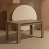 Tavolo Gliese con gambe e piano in MDF, design moderno, per arredo interno 137/185 x 90 h 76 cm