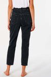 Rip Curl Jeans Donna Breaker Straight Leg Jeans Vita alta gamba Stretta Neri 100% Cotone Moda/Donna/Abbigliamento/Jeans Snotshop - Roma, Commerciovirtuoso.it