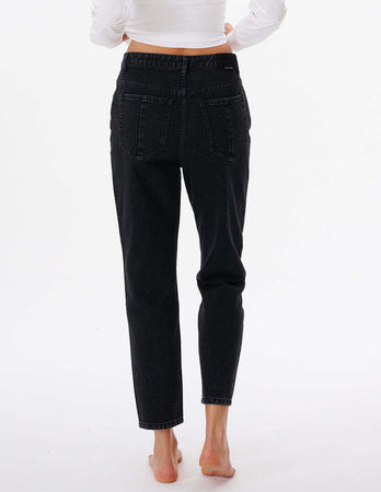 Rip Curl Jeans Donna Breaker Straight Leg Jeans Vita alta gamba Stretta Neri 100% Cotone Moda/Donna/Abbigliamento/Jeans Snotshop - Roma, Commerciovirtuoso.it