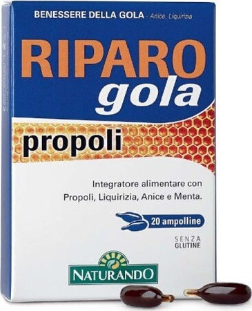 RIPARO-GOLA-PROPOLI-integratore-alimentare-20-ampolline-Naturando