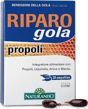 RIPARO-GOLA-PROPOLI-integratore-alimentare-20-ampolline-Naturando
