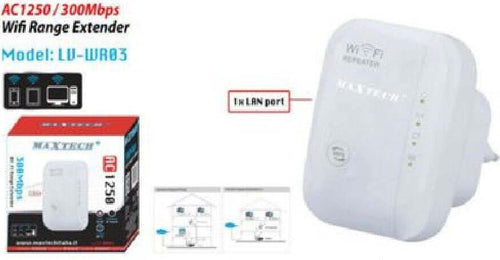 Ripetitore Amplificatore Di Segnale Wireless Range Extender 300mbps Wifi Lv-wr03 Informatica e Videogiochi > Periferiche di rete > Amplificatori Wifi Trade Shop italia - Napoli, Commerciovirtuoso.it