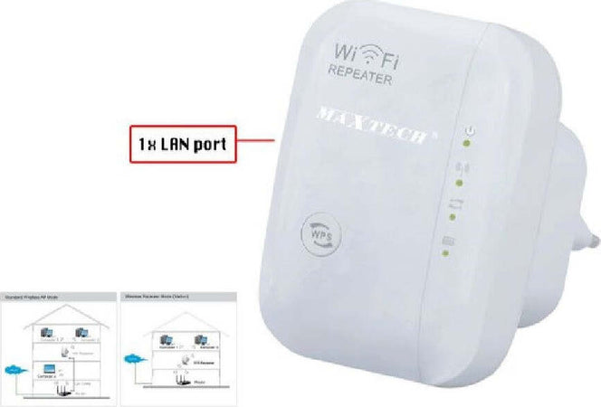 Ripetitore Amplificatore Di Segnale Wireless Range Extender 300mbps Wifi Lv-wr03 Informatica e Videogiochi > Periferiche di rete > Amplificatori Wifi Trade Shop italia - Napoli, Commerciovirtuoso.it