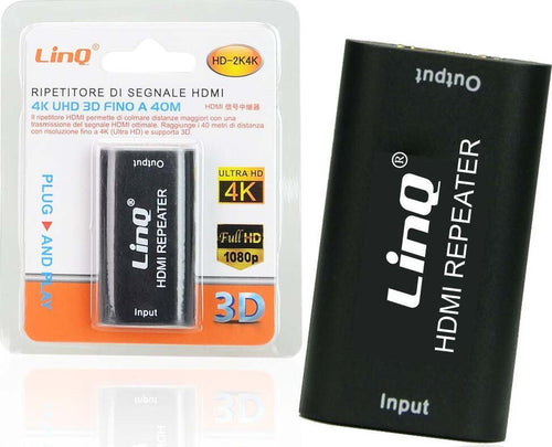 Ripetitore Extender Di Segnale Hdmi Video 4k Uhd 3d Fino A 40 Mt 1080p Hd-2k4k Elettronica/Informatica/Accessori/Adattatori/Adattatori DVI-HDMI Trade Shop italia - Napoli, Commerciovirtuoso.it