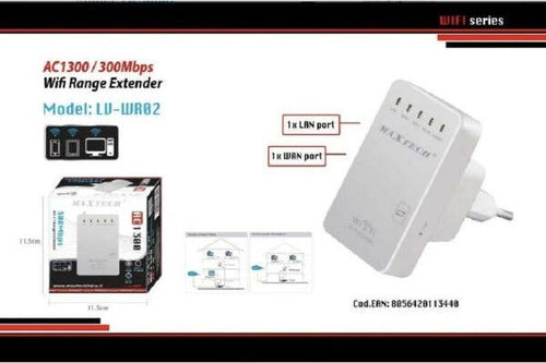Ripetitore-Segnale-Wireless-Wifi-Amplificatore-Range-Extender-Lan-Maxtech-Lv-wr02