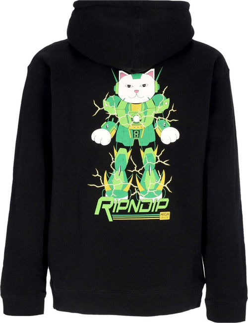 RIPNDIP-Felpa-Cappuccio-Uomo-Nermbot-Hoodie-Black-da-uomo