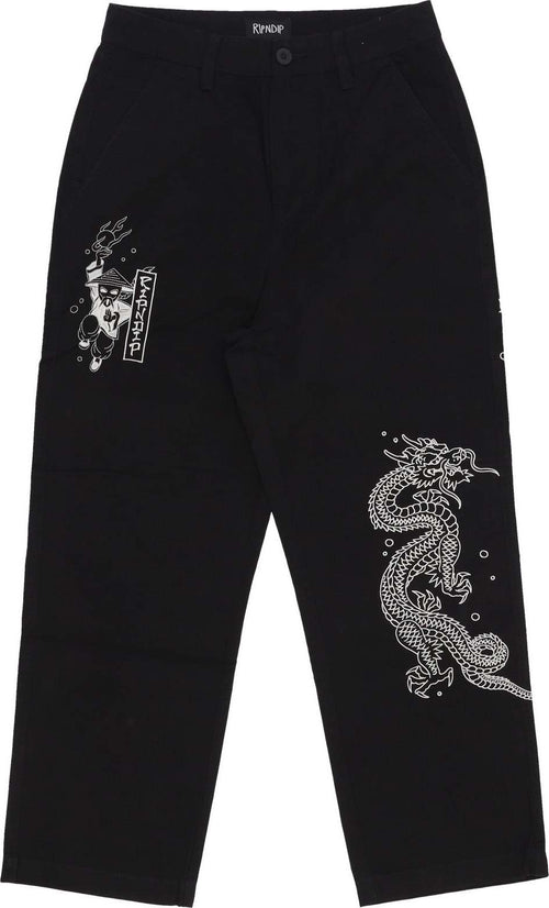 RIPNDIP-Pantalone-Lungo-Uomo-Ryu-Wide-Leg-Pants-Black-da-uomo