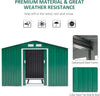 Ripostiglio in metallo verde e Beige deposito da giardino e veranda capanno per attrezzi Giardino e giardinaggio/Organizzazione esterni e alloggiamento/Capanni La Zappa - Altamura, Commerciovirtuoso.it