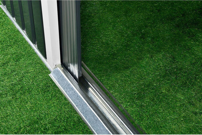 Ripostiglio in metallo verde e Beige deposito da giardino e veranda capanno per attrezzi Giardino e giardinaggio/Organizzazione esterni e alloggiamento/Capanni La Zappa - Altamura, Commerciovirtuoso.it
