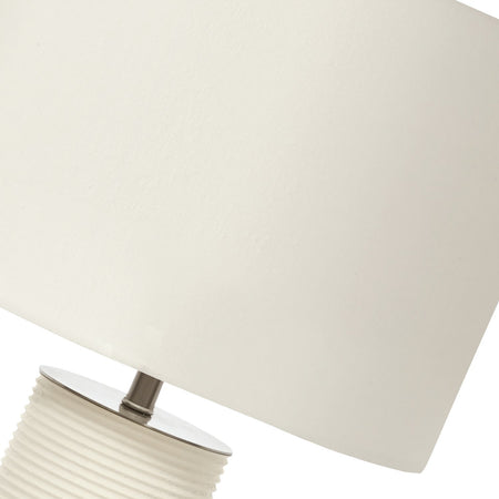 Lampada Da Scrivania Contemporanea Ripple Porcellana Bianca 1 Luce E27