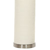 Lampada Da Scrivania Contemporanea Ripple Porcellana Bianca 1 Luce E27