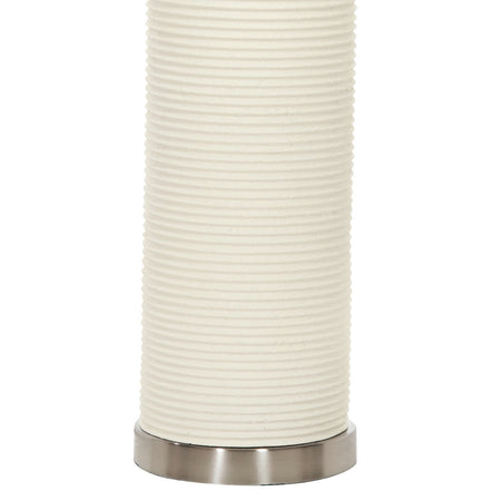 Lampada Da Scrivania Contemporanea Ripple Porcellana Bianca 1 Luce E27