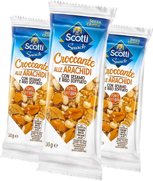 Riso Scotti 24x Snack Croccante Arachidi Con Sesamo E Riso Soffiato Senza Glutine Snack 30 Gr Confezione 24 Pz Alimentari e cura della casa/Cereali e muesli/Cereali e barrette snack/Barrette ai cereali Franco Pausa Caffè - Albano Laziale, Commerciovirtuoso.it