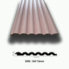 Asta intera 12x154x2800mm di Rivestimento Parete Boiserie cannettato Lamelli tondi eff. Touch DUSTY ROSE
