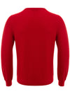 Gran Sasso Maglia Girocollo Rossa in Cotone da uomo