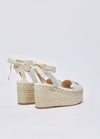 Liujo Donna Sandali zeppa con logo monogram