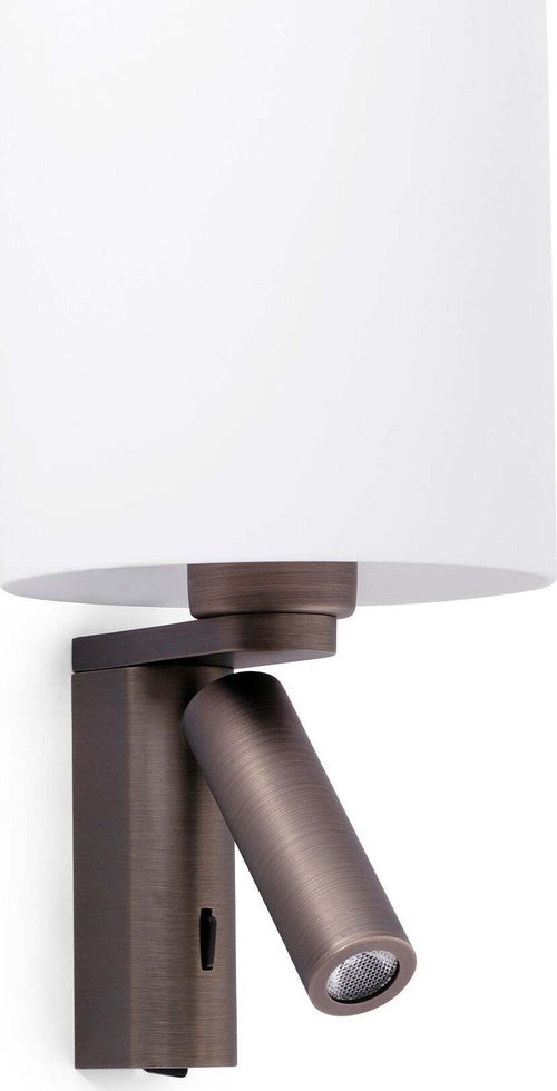 ROB SHADE Lampada da parete bronzo con lettore Illuminazione/Illuminazione per interni/Illuminazioni per pareti/Applique Led Mall Home - Napoli, Commerciovirtuoso.it