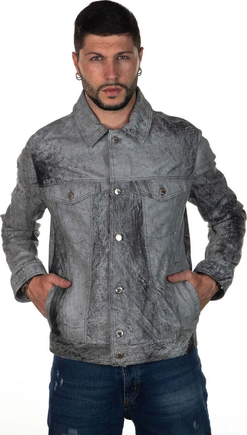 Roberto---Giacca-Uomo-Nero-Effetto-Graffiato-in-vera-pelle