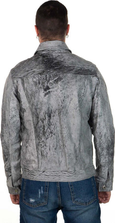 Roberto---Giacca-Uomo-Nero-Effetto-Graffiato-in-vera-pelle