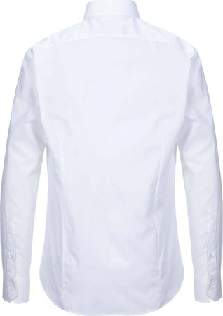 Roberto Cavalli Camicia Uomo Bianca 100% Cotone Tinta Unita Collo Classico Elegante Logo Ricamato Maniche Lunghe Chiusura Bottoni Moda/Uomo/Abbigliamento/T-shirt polo e camicie/Camicie classiche Euforia - Bronte, Commerciovirtuoso.it