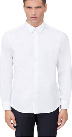 Roberto Cavalli Camicia Uomo Bianca 100% Cotone Tinta Unita Collo Classico Elegante Logo Ricamato Maniche Lunghe Chiusura Bottoni Moda/Uomo/Abbigliamento/T-shirt polo e camicie/Camicie classiche Euforia - Bronte, Commerciovirtuoso.it