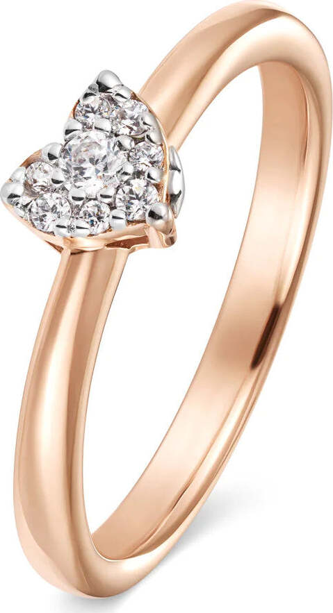 Roberto-Giannotti-Anello-Donna-CON-CUORE-DI-DIAMANTI-IN-ORO-ROSA