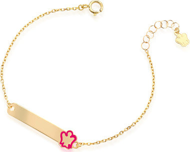 ROBERTO-GIANNOTTI-BRACCIALE-ORO-BAMBINA-CON-TARGHETTA-E-ANGELO-ROSA