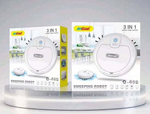 Robot 3 In 1 Spazzante Ricaricabile 3000w Pulizia Rotondo Per Stanze Casa Q-65s Casa e cucina/Aspirapolvere e pulizia di pavimenti e finestre/Aspirapolvere/Aspirapolvere robot Trade Shop italia - Napoli, Commerciovirtuoso.it