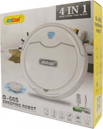 Robot Spazzante Intelligente 4 In 1 Aspirapolvere Automatico Ricaricabile Q-66s Casa e cucina/Aspirapolvere e pulizia di pavimenti e finestre/Aspirapolvere/Aspirapolvere robot Trade Shop italia - Napoli, Commerciovirtuoso.it