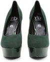 Rocco Barocco Scarpe Tacco 14 cm Double Platform Camoscio Donna Fashion Plateau Lucido 3.5 cm Cod..Rbsc56 K01 Scarpa RB Roccobarocco