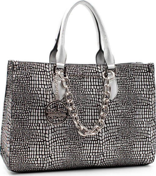 Roccobarocco Rbr914b0201 Borsa Donna a Mano Con Tracolla 100% Pu Borsa Design Elegante Con Una Tasca Interna E Apertura a Zip 35x24x14cm Moda/Donna/Borse/Borse a mano Starbag - Gaeta, Commerciovirtuoso.it