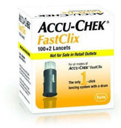 Roche accu-chek fastclix 100 + 2lancette pungidito