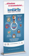 Roll-up 85x200cm rollup in PVC con borsa per Trasporto e Asta Stampa a Colori Personalizzato 85x200 cm 2metri roll-up Tipografia Lombardo - Milazzo, Commerciovirtuoso.it