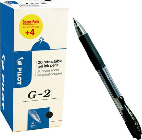 Roller gel a scatto G 2 - punta 0 7mm - nero - Pilot - conf. 16 + 4 pezzi Cancelleria e prodotti per ufficio/Penne matite scrittura e correzione/Penne e ricariche/Penne roller a inchiostro gel Eurocartuccia - Pavullo, Commerciovirtuoso.it
