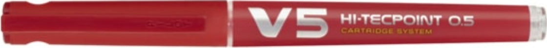 Roller Hi-Tecpoint V5 ricaricabile Begreen con cappuccio - punta 0 50mm - rosso - Pilot Cancelleria e prodotti per ufficio/Penne matite scrittura e correzione/Penne e ricariche/Penne roller a inchiostro gel Eurocartuccia - Pavullo, Commerciovirtuoso.it