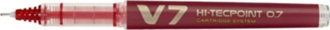 Roller Hi Tecpoint V7 ricaricabile Begreen con cappuccio - punta 0 70mm - rosso - Pilot Cancelleria e prodotti per ufficio/Penne matite scrittura e correzione/Penne e ricariche/Penne roller a inchiostro gel Eurocartuccia - Pavullo, Commerciovirtuoso.it