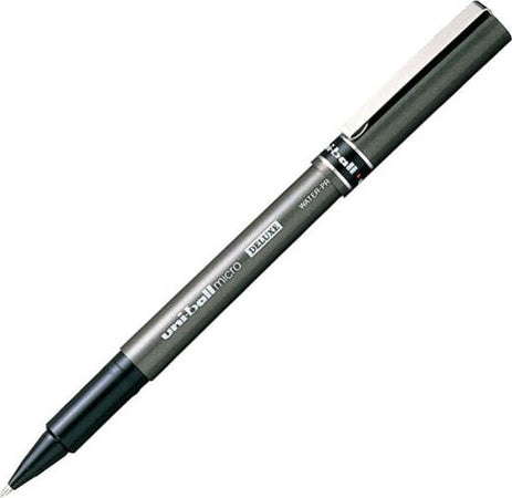 Roller Uni Ball micro Deluxe UB155 - punta 0 5mm - nero - Uni Mitsubishi [multipack] 12 pezzi Cancelleria e prodotti per ufficio/Penne matite scrittura e correzione/Penne e ricariche/Penne roller a inchiostro gel Eurocartuccia - Pavullo, Commerciovirtuoso.it
