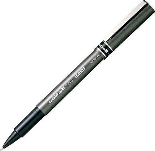 Roller Uni Ball micro Deluxe UB155 - punta 0 5mm - nero - Uni Mitsubishi [multipack] 12 pezzi Cancelleria e prodotti per ufficio/Penne matite scrittura e correzione/Penne e ricariche/Penne roller a inchiostro gel Eurocartuccia - Pavullo, Commerciovirtuoso.it
