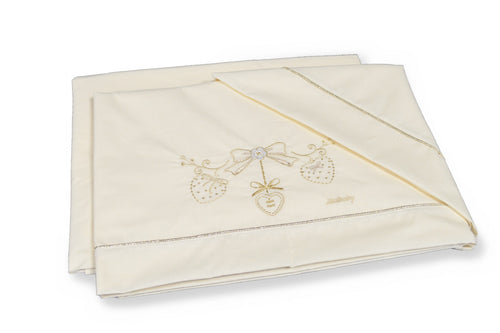 Set Lenzuola Lettino Italbaby Romantic 3Pz