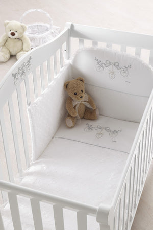 Set Lenzuola Lettino Italbaby Romantic 3Pz