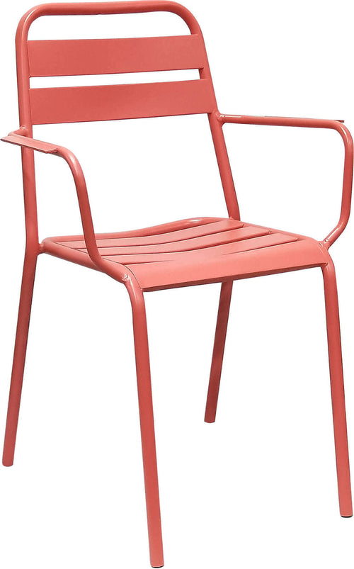 ROMANUS---poltrona-da-giardino-impilabile-in-ferro-Rosso-Corallo-Milani-Home