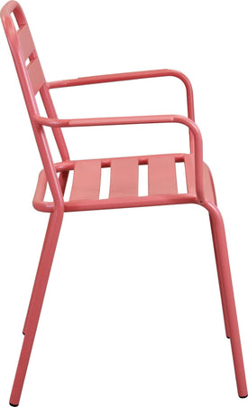 ROMANUS---poltrona-da-giardino-impilabile-in-ferro-Rosso-Corallo-Milani-Home