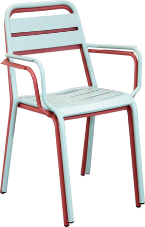 ROMANUS---poltrona-da-giardino-impilabile-in-ferro-Rosso-Corallo-Milani-Home